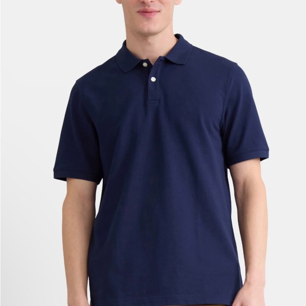 GEORGE Mens Polo Shirt Size 2X 50-52 Short Sleeves 98% Cotton 2% Spandex New